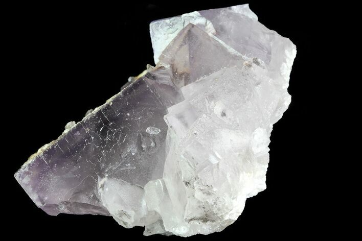 Lustrous Purple Cubic Fluorite Crystals - Morocco #80262